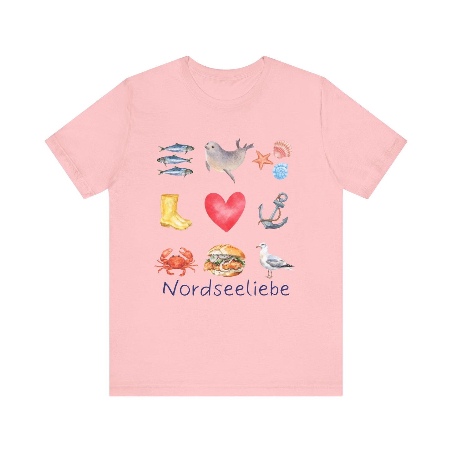 Jersey T-Shirt "Nordseeliebe" XS-2XL
