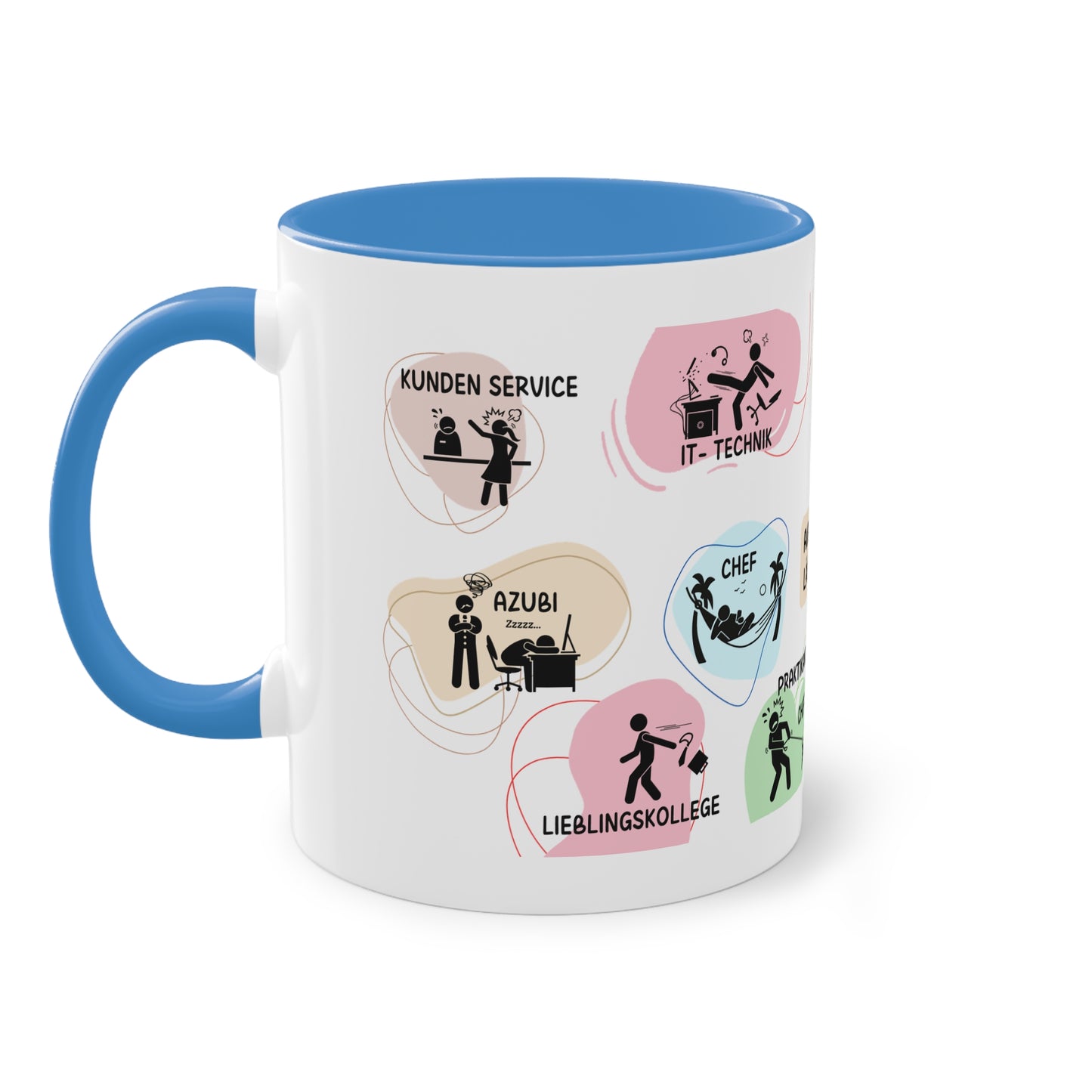 Tasse "Auf der Arbeit läuft es rund"