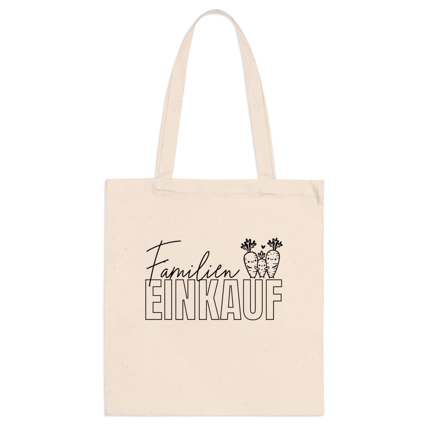 Tragetasche "Familieneinkauf" aus 100% Baumwolle