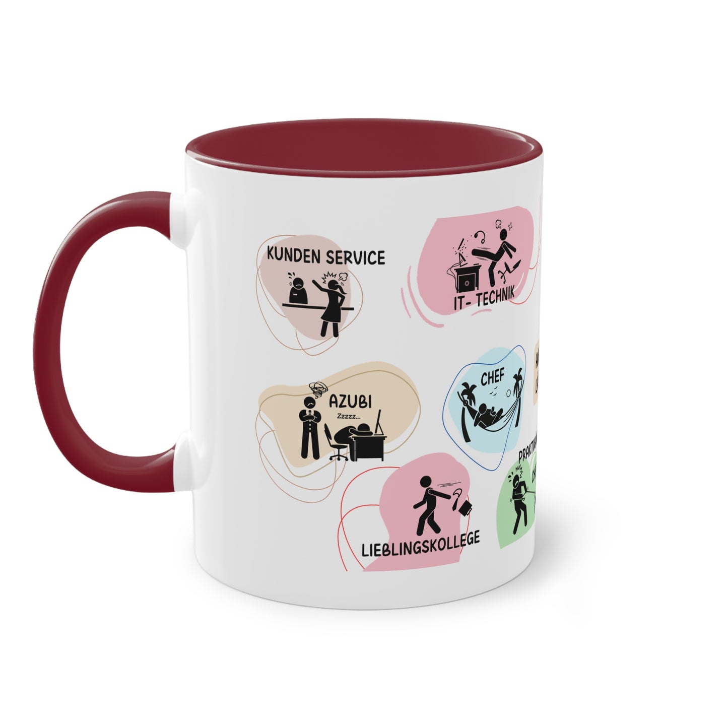 Tasse "Auf der Arbeit läuft es rund"