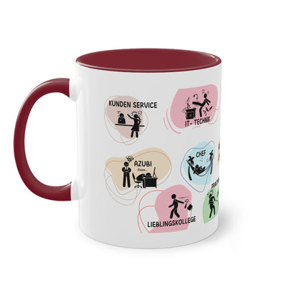 Tasse "Auf der Arbeit läuft es rund"
