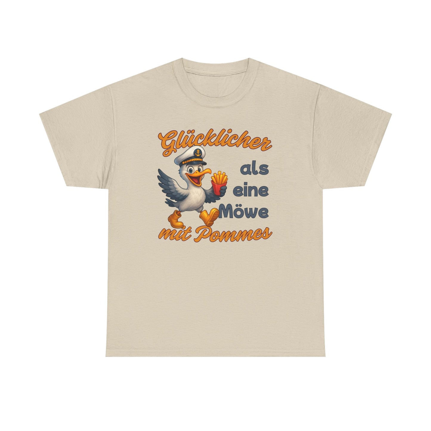 Partnerlook T-Shirt "Pommesdieb Möwe Kapitän" S-5XL