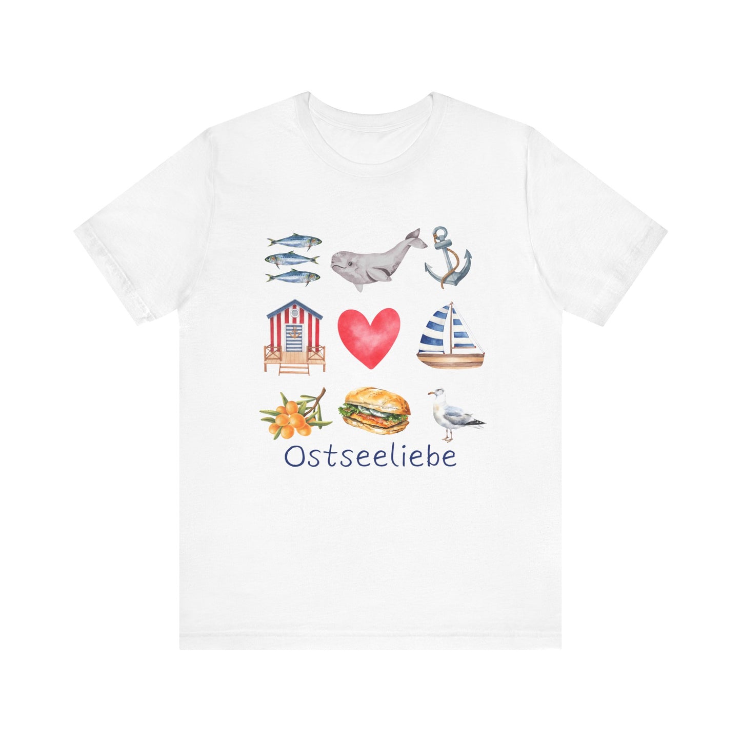 Jersey T-Shirt "Ostseeliebe" S-2XL