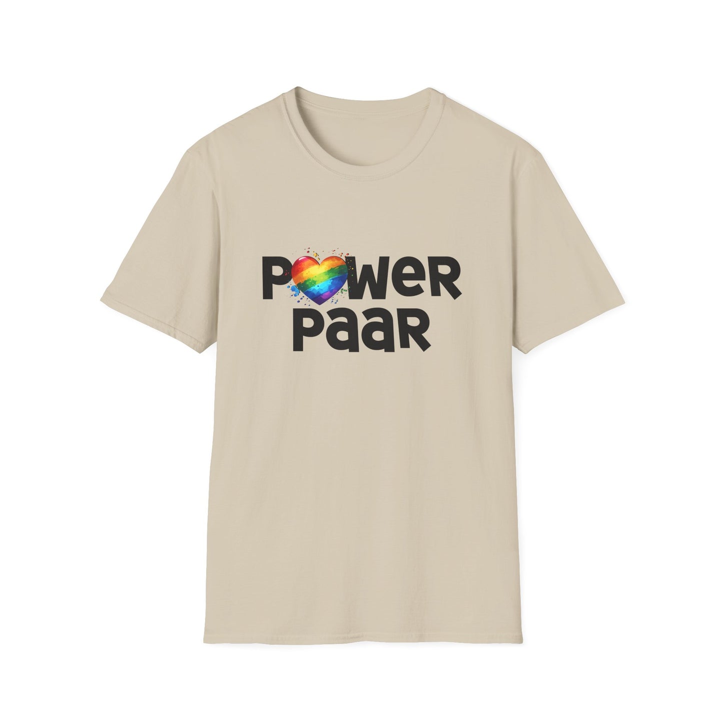 LGBTQ+ Premium T-Shirt "Powerpaar" S-5XL Partnerlook für queere Paare