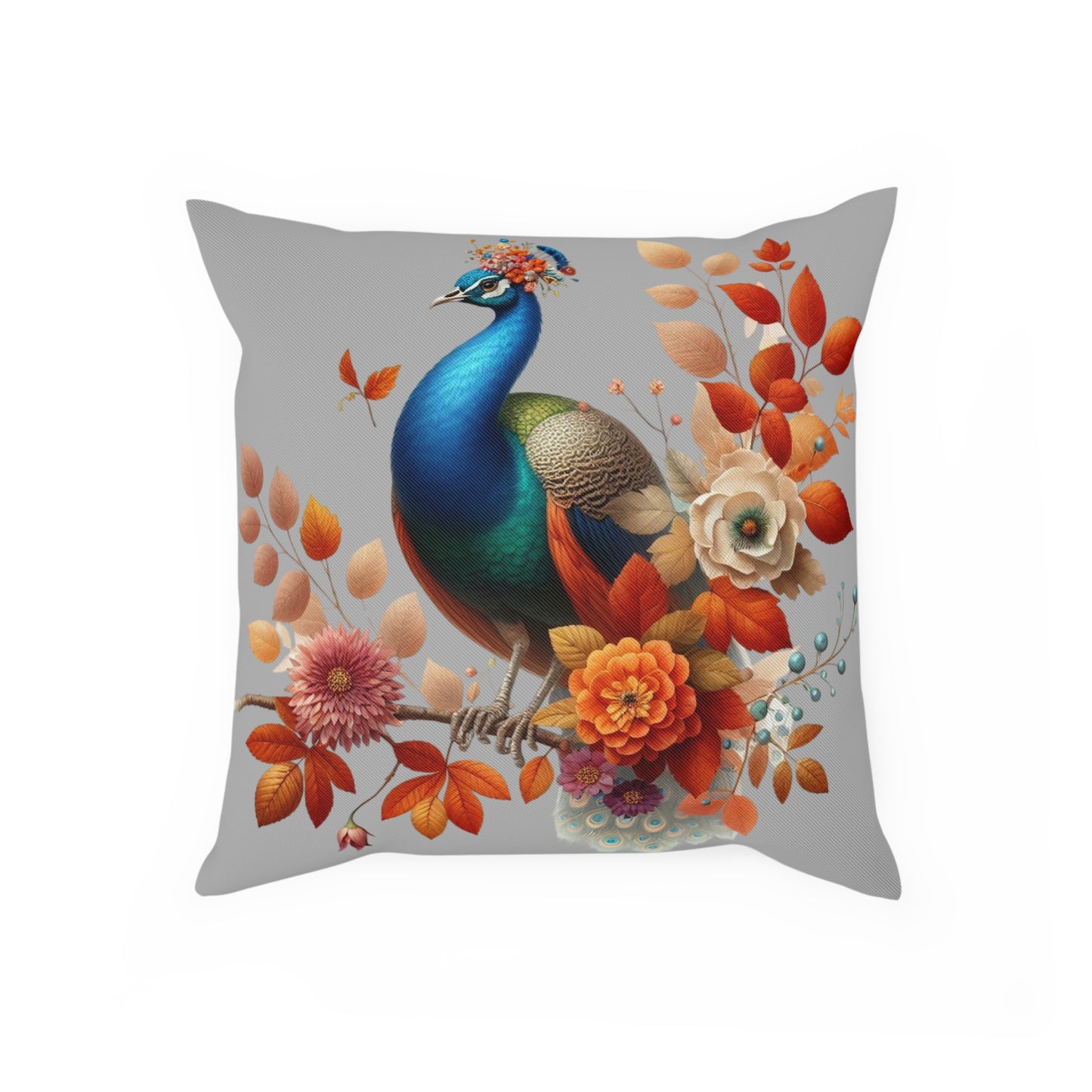 Kissen "Pfau auf Ast"