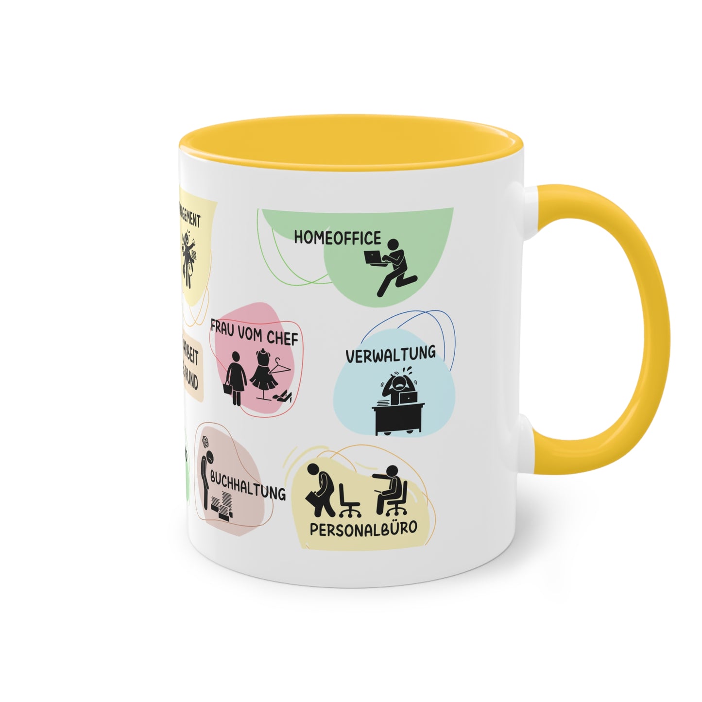 Tasse "Auf der Arbeit läuft es rund"