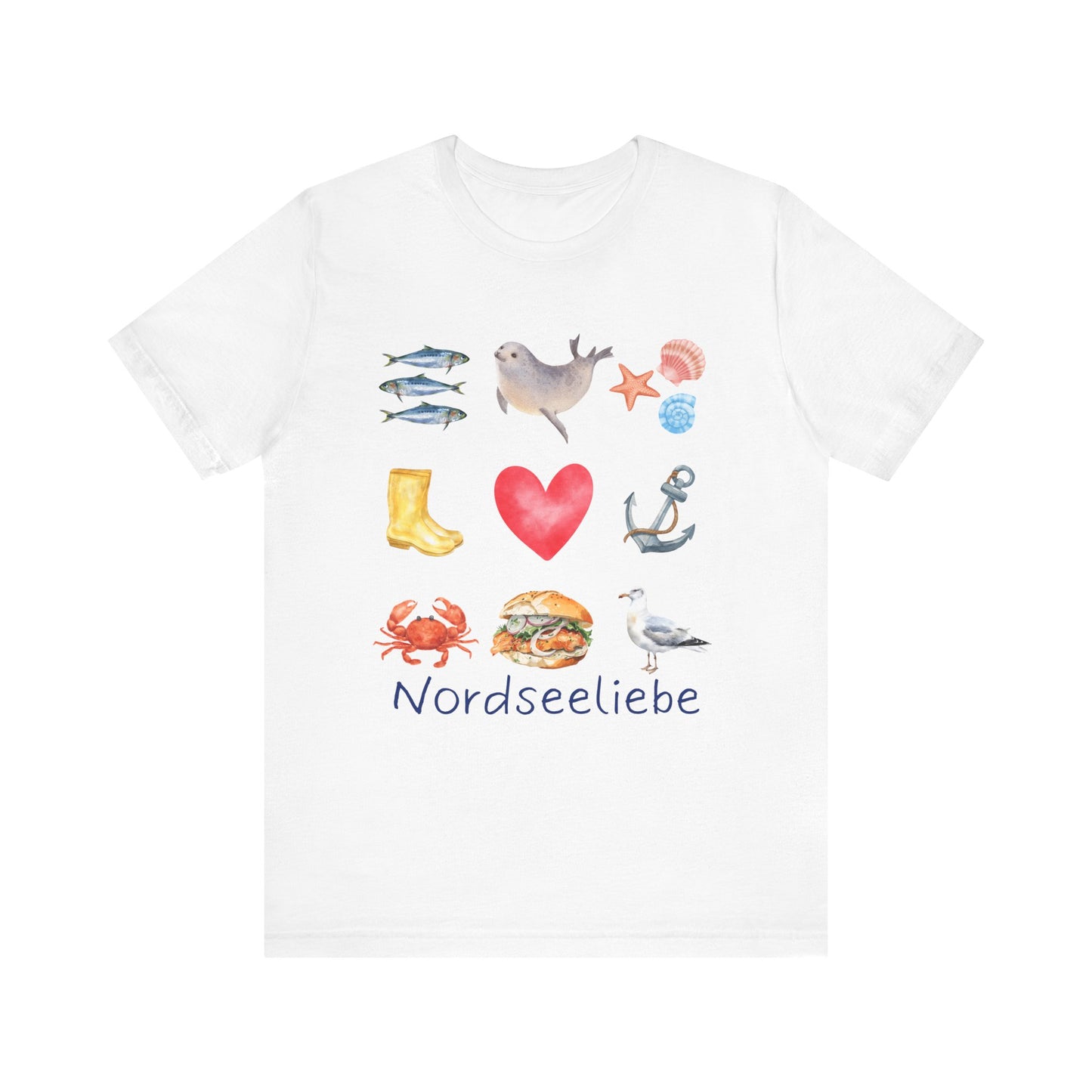 Jersey T-Shirt "Nordseeliebe" XS-2XL