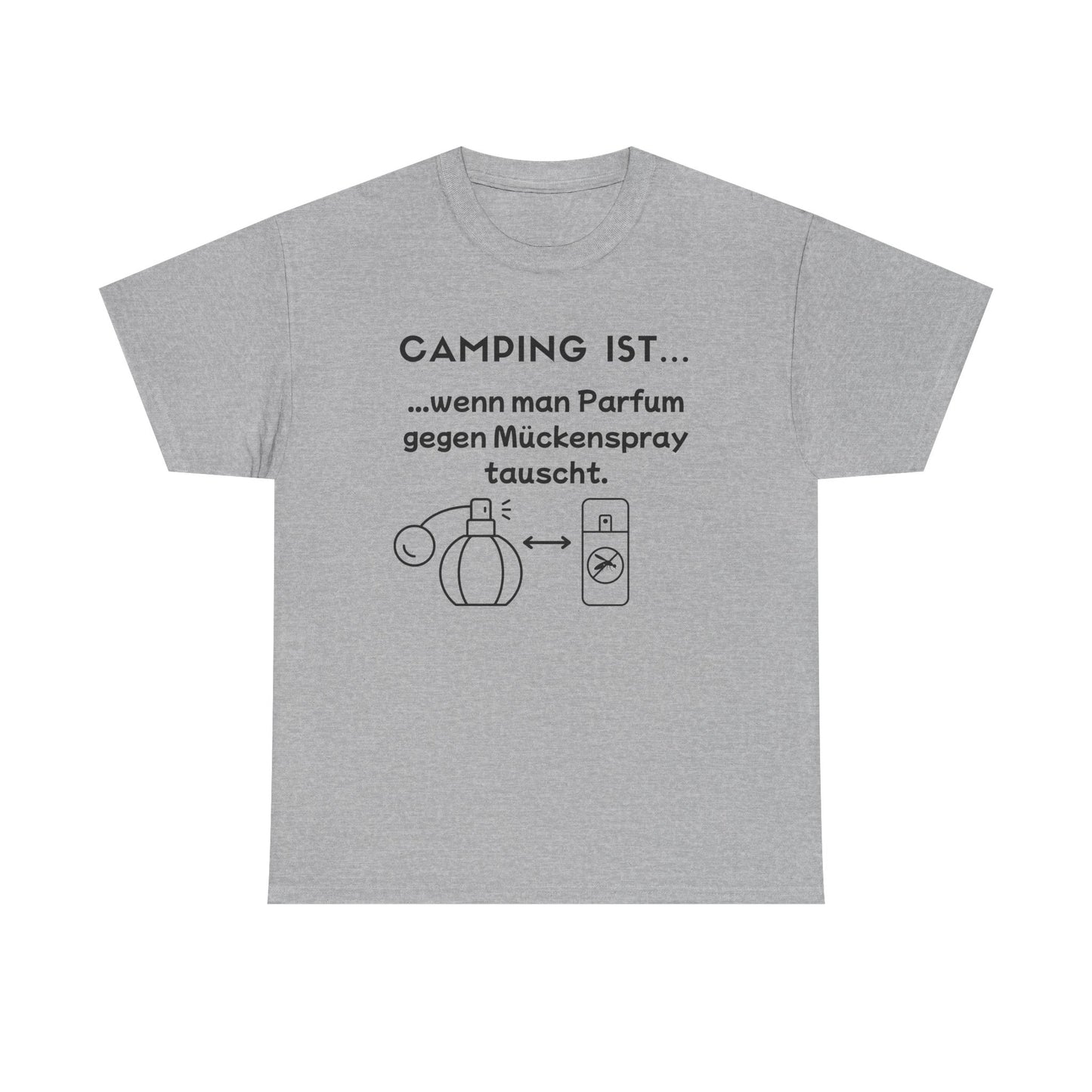 T-Shirt "Camping ist..."- Parfum S-5XL