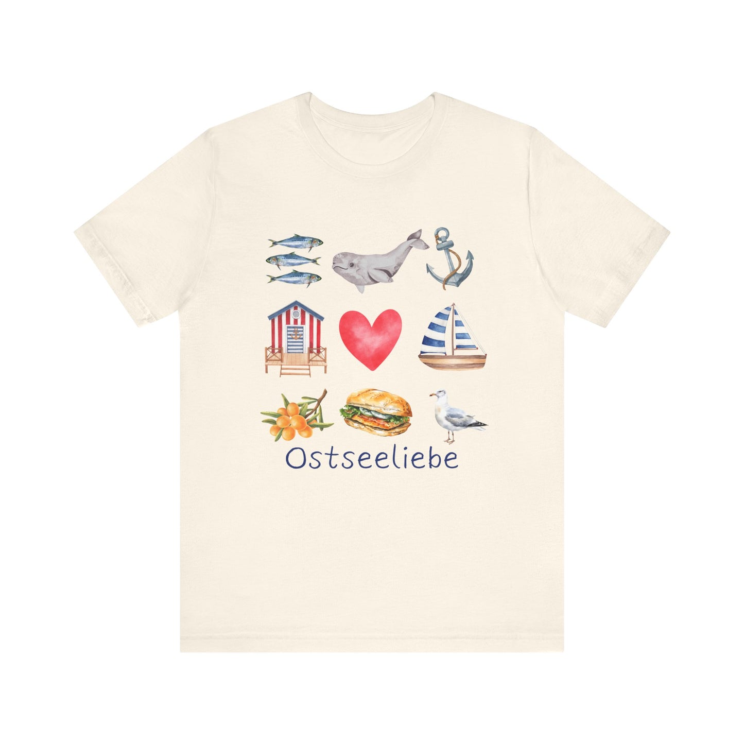 Jersey T-Shirt "Ostseeliebe" S-2XL