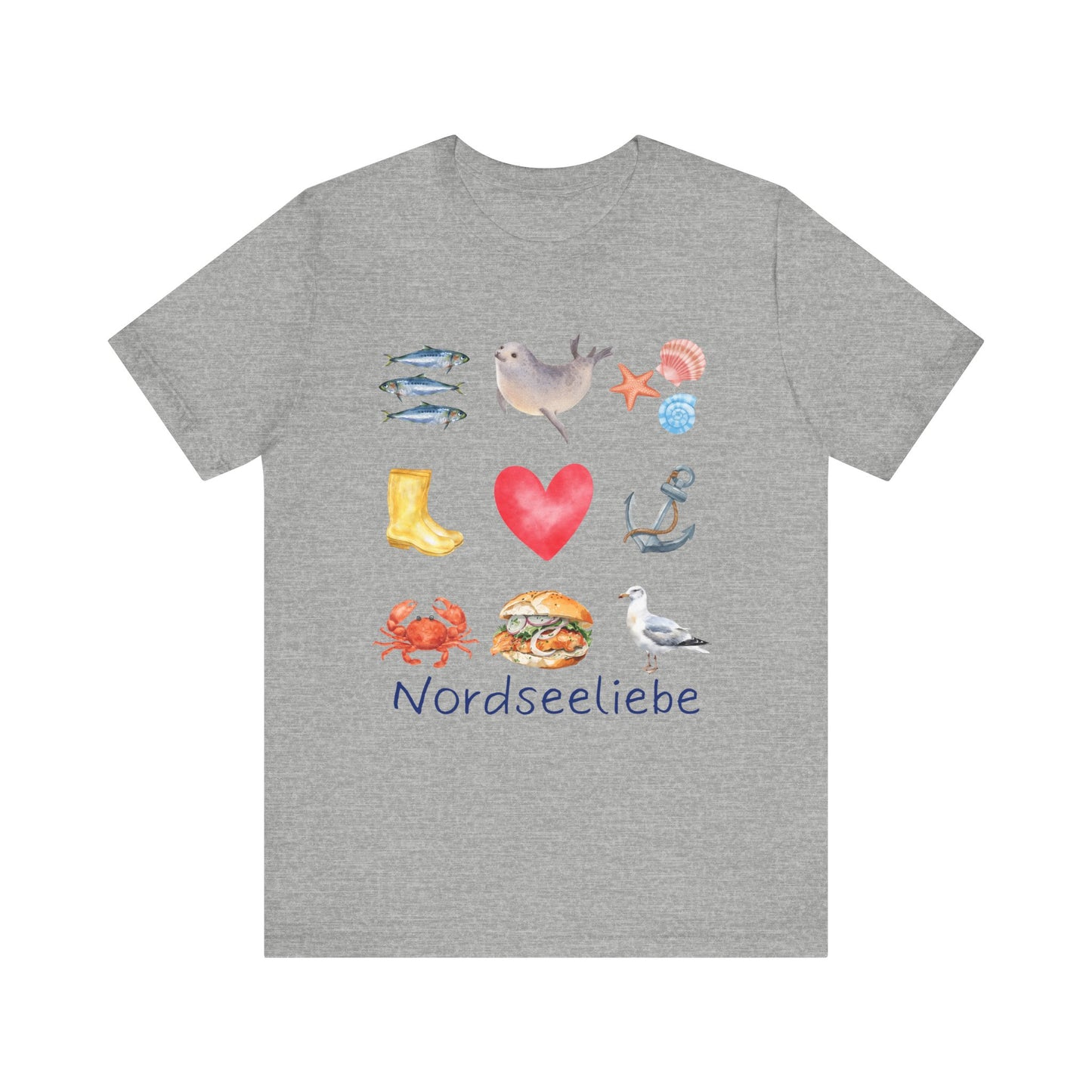 Jersey T-Shirt "Nordseeliebe" XS-2XL