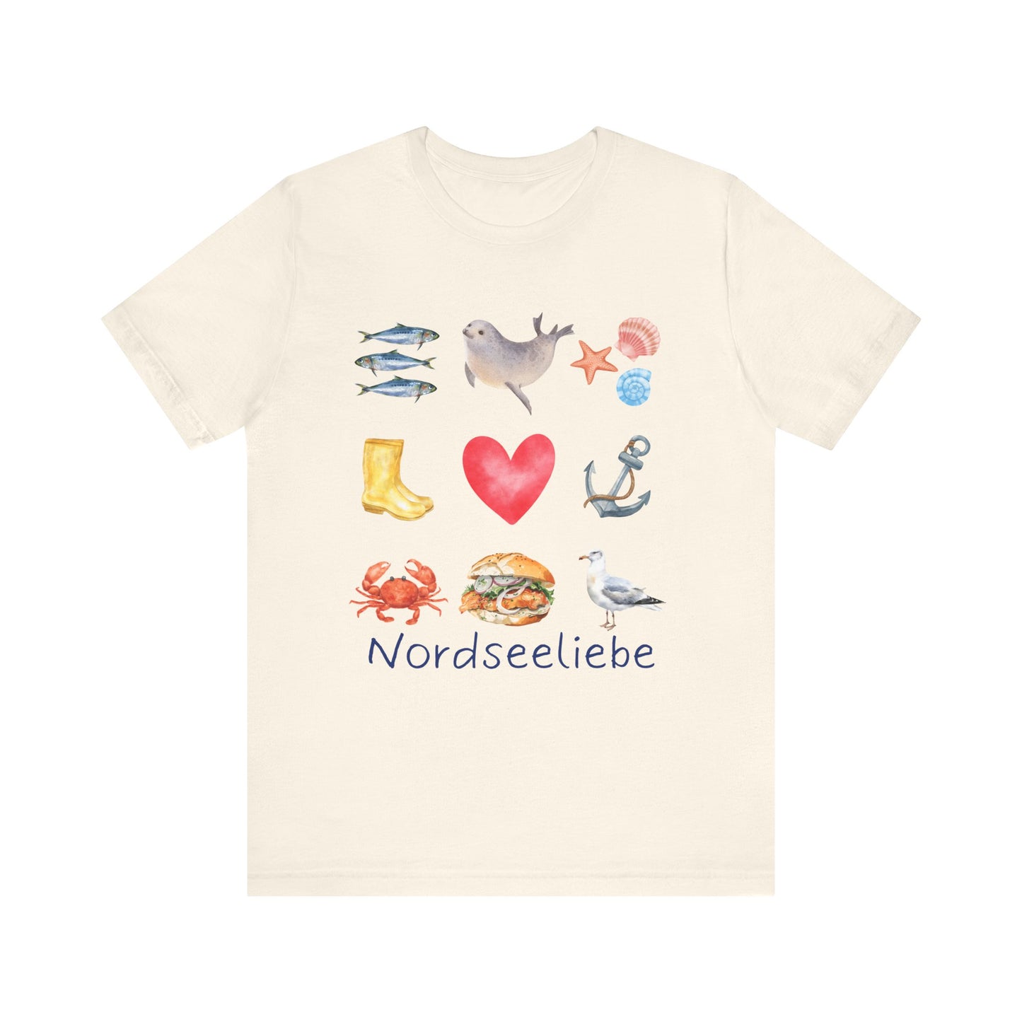 Jersey T-Shirt "Nordseeliebe" XS-2XL