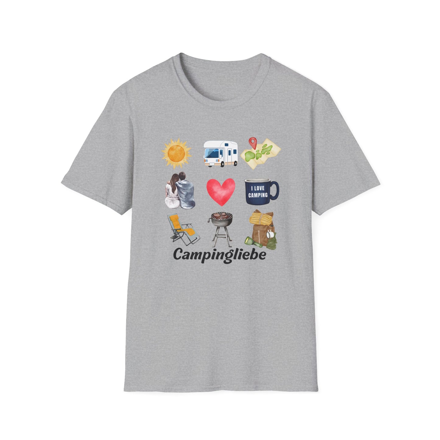 Premium T-Shirt "Campingliebe" bis 5XL