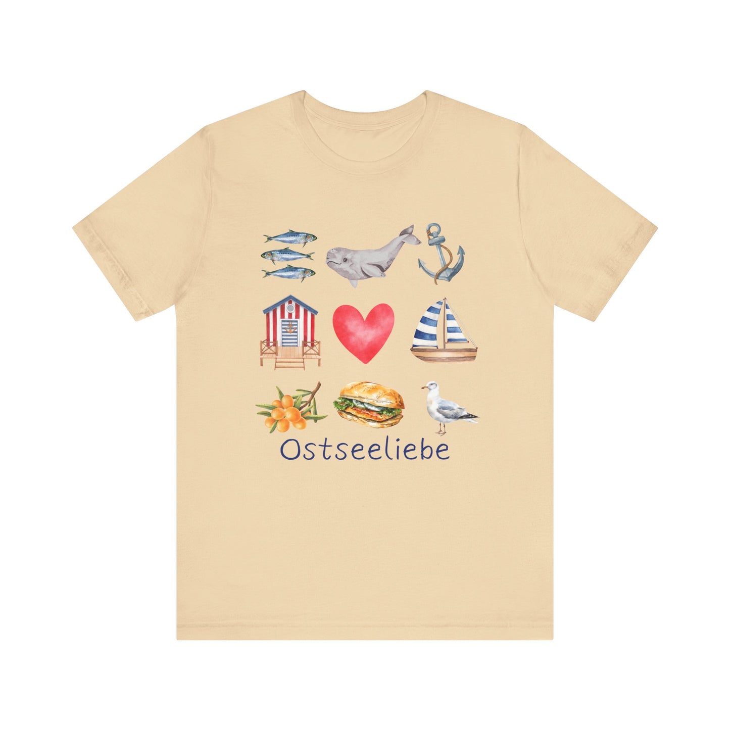 Jersey T-Shirt "Ostseeliebe" S-2XL