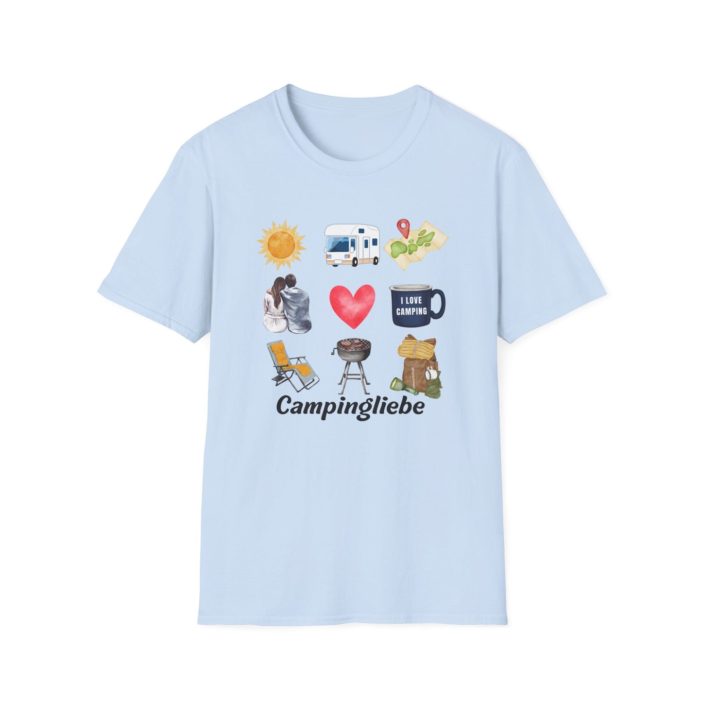 Premium T-Shirt "Campingliebe" bis 5XL