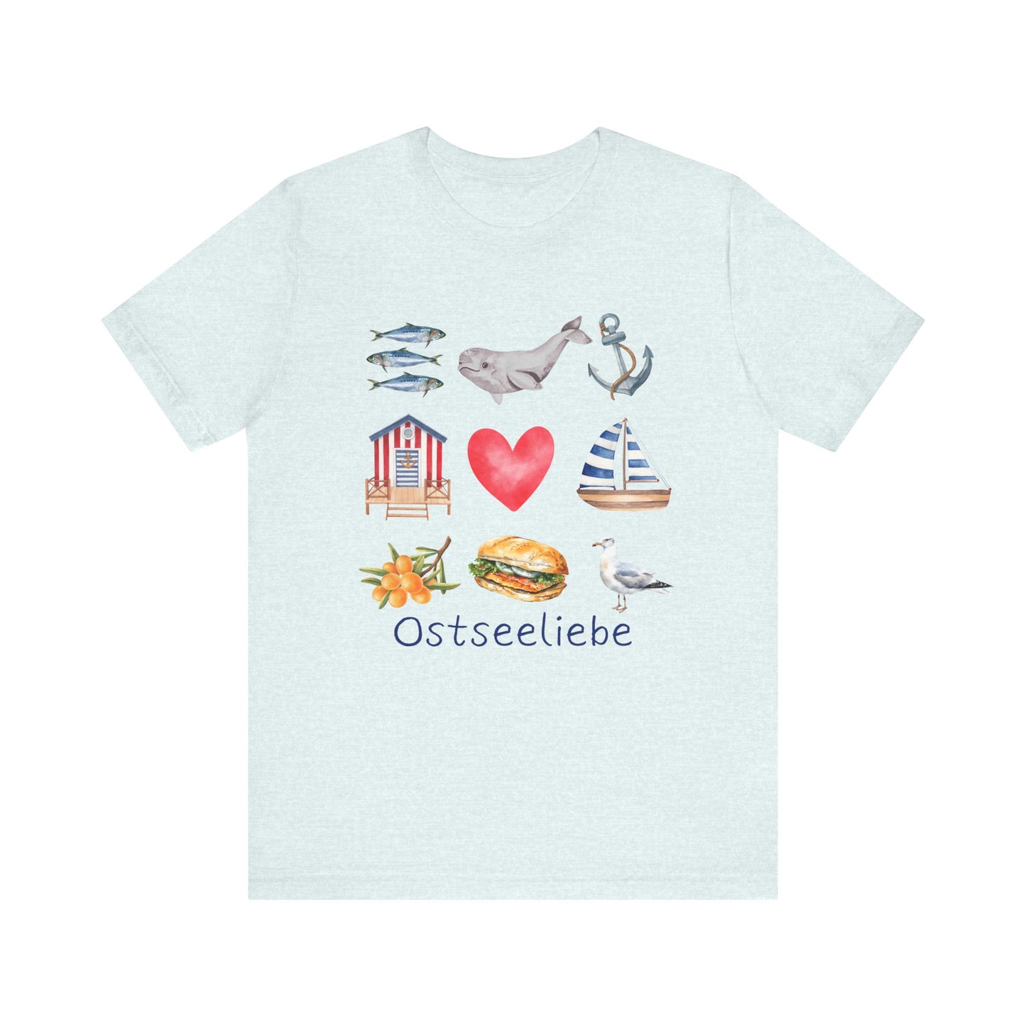 Jersey T-Shirt "Ostseeliebe" S-2XL