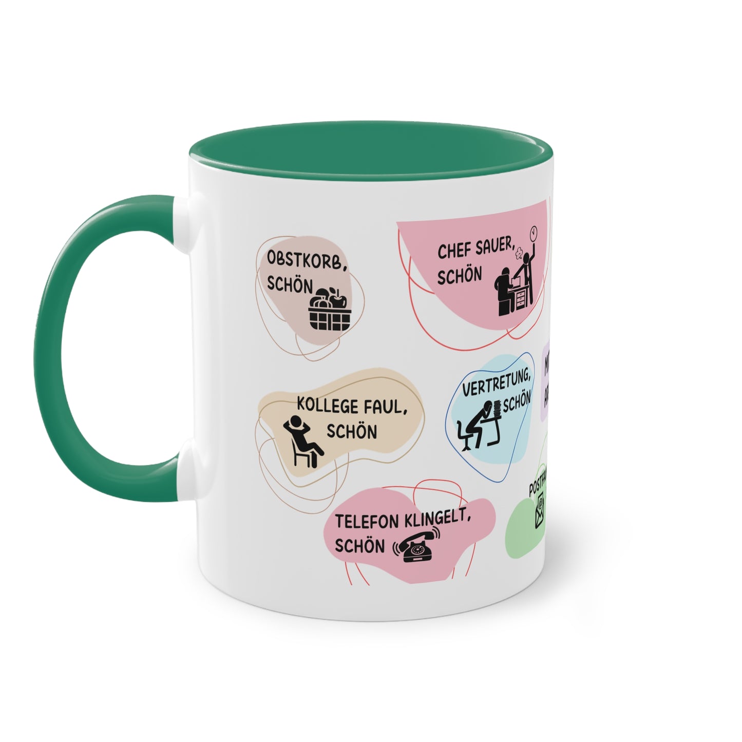 Tasse "Mit dir ist die Arbeit schön"