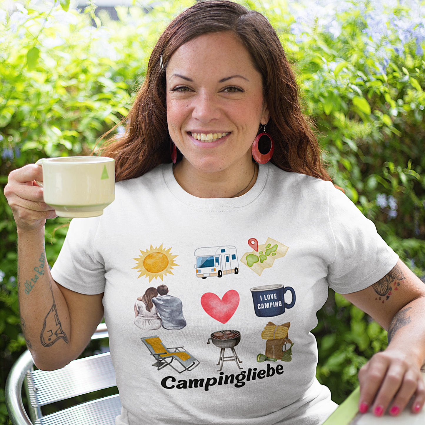 Premium T-Shirt "Campingliebe" bis 5XL