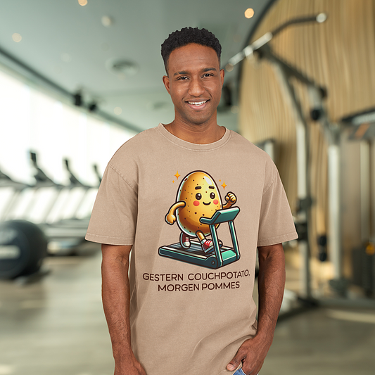 Oversize Sport/Fitness T-Shirt "Couchpotato" S-5XL