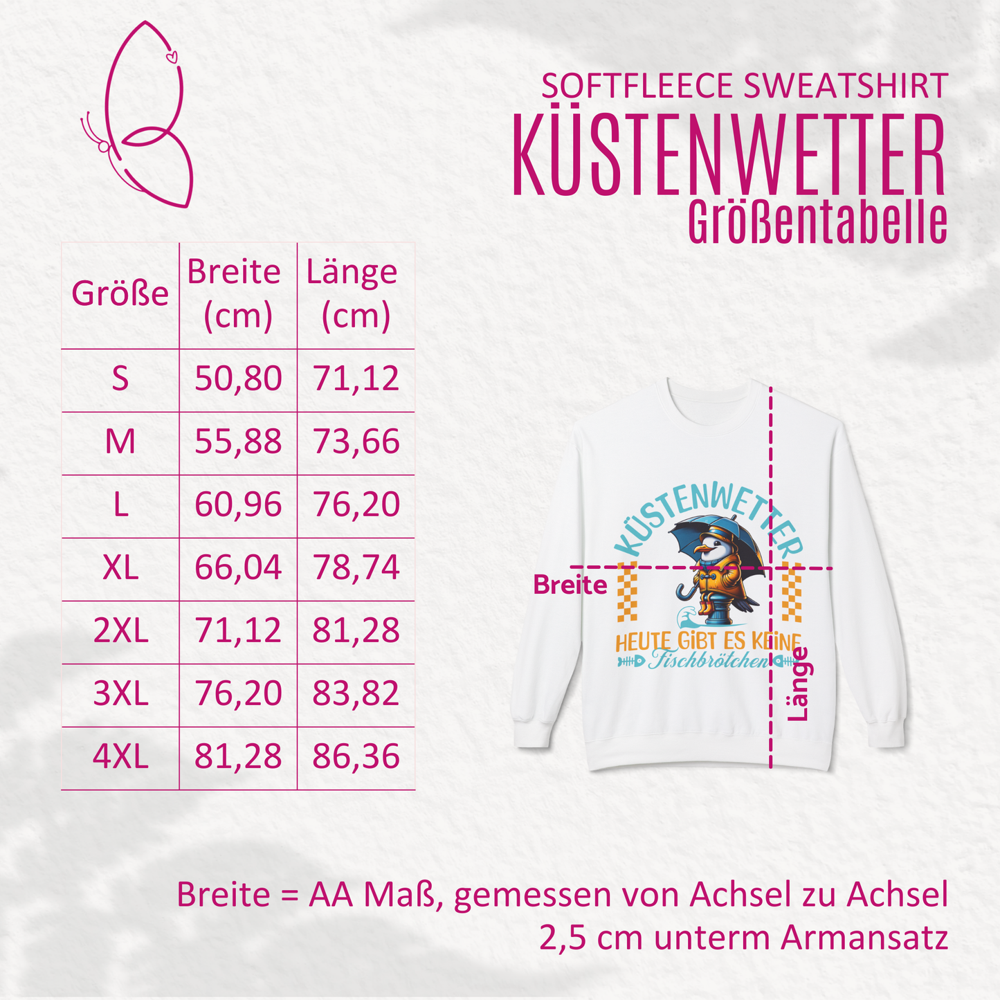 Sweatshirt "Küstenwetter" S-4XL Premiumsoft-Qualität