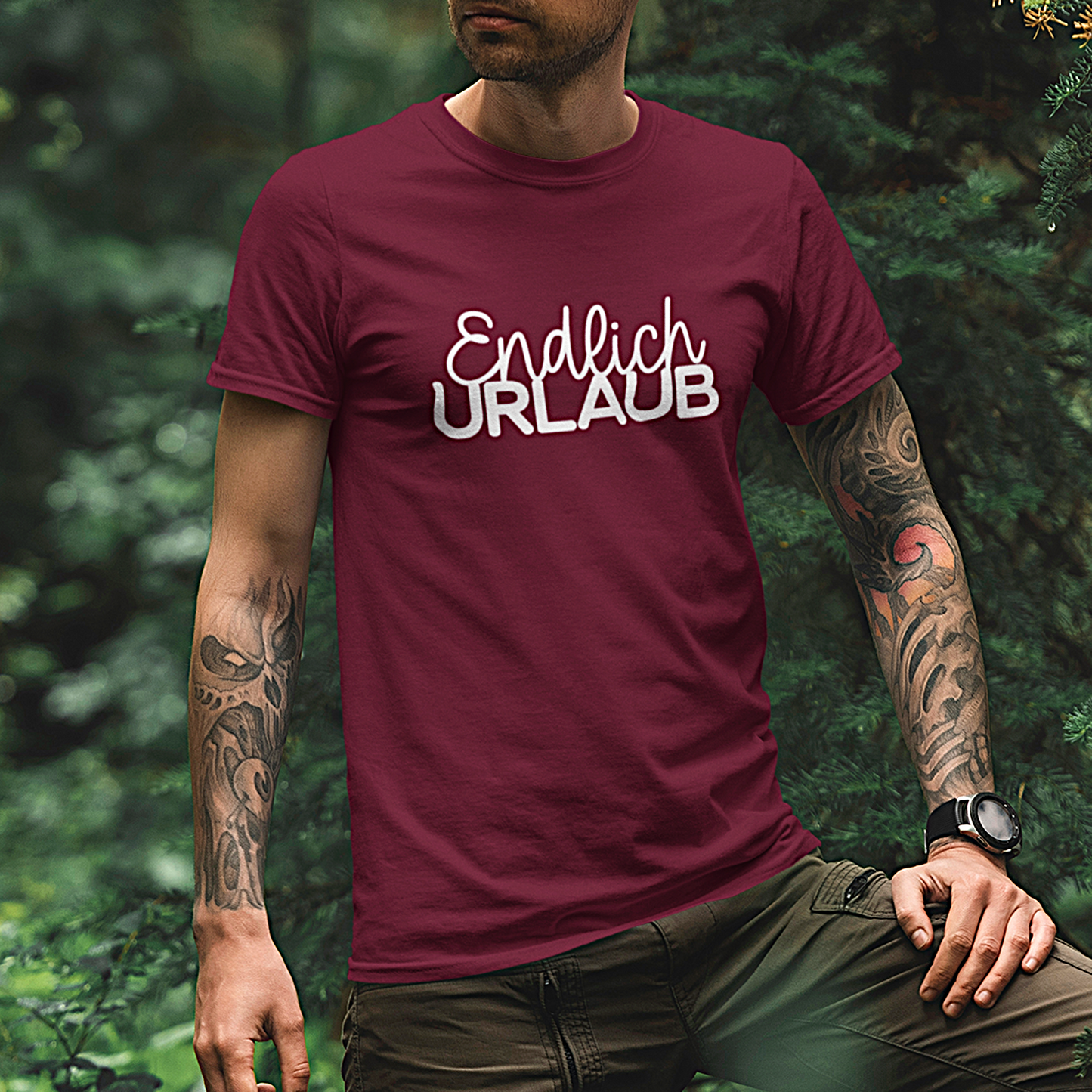Premium T-Shirt "Endlich Urlaub" S-5XL