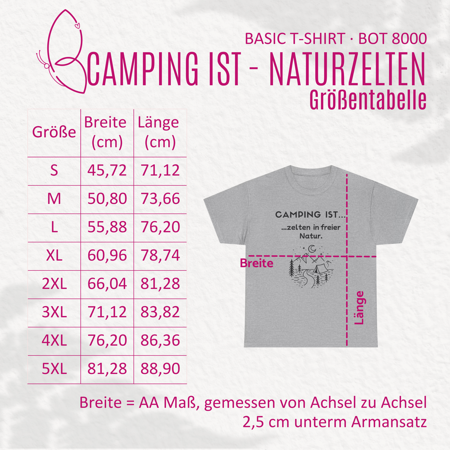 T-Shirt "Camping ist...- Naturzelten" S-5XL