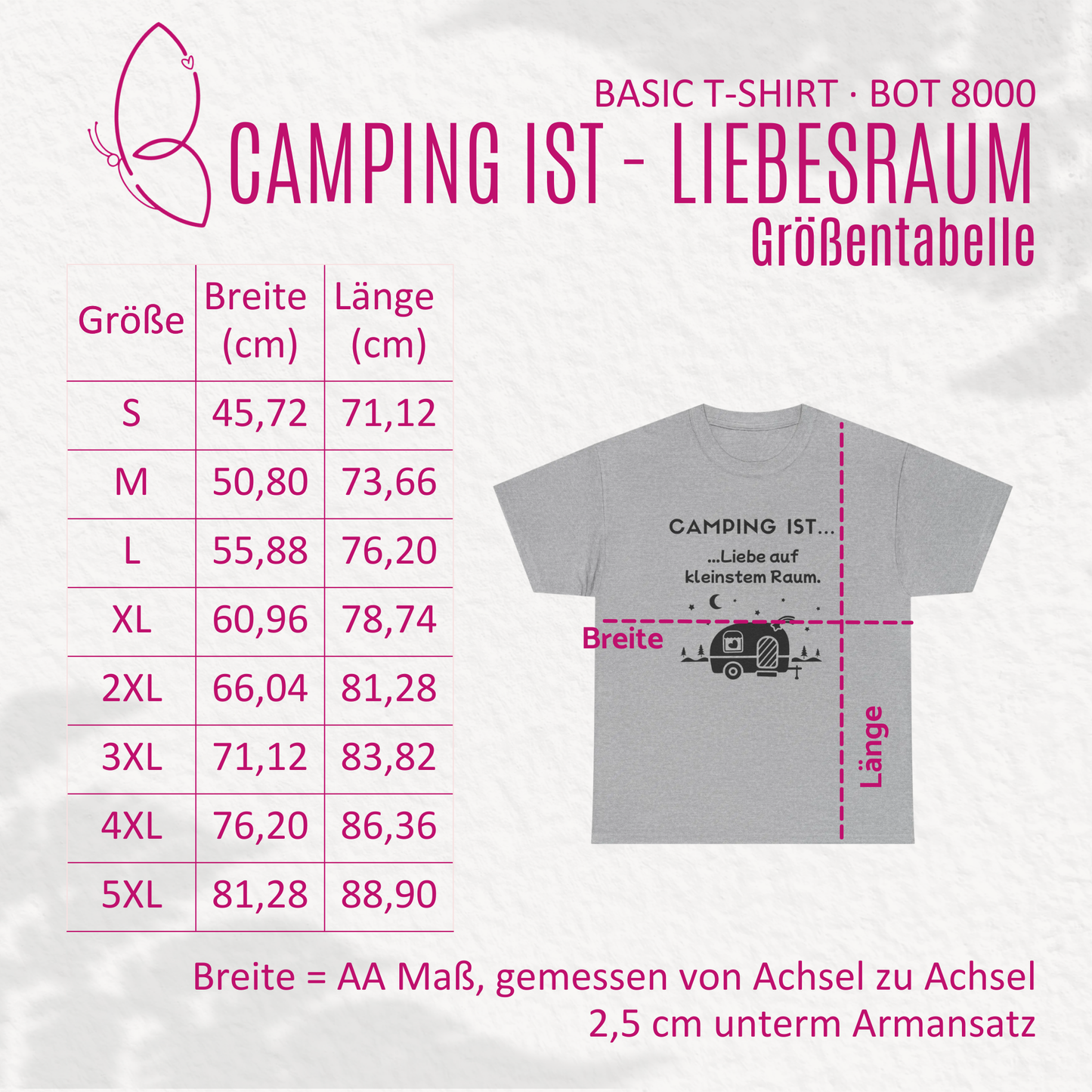 T-Shirt "Camping ist-Liebesraum" S-5XL