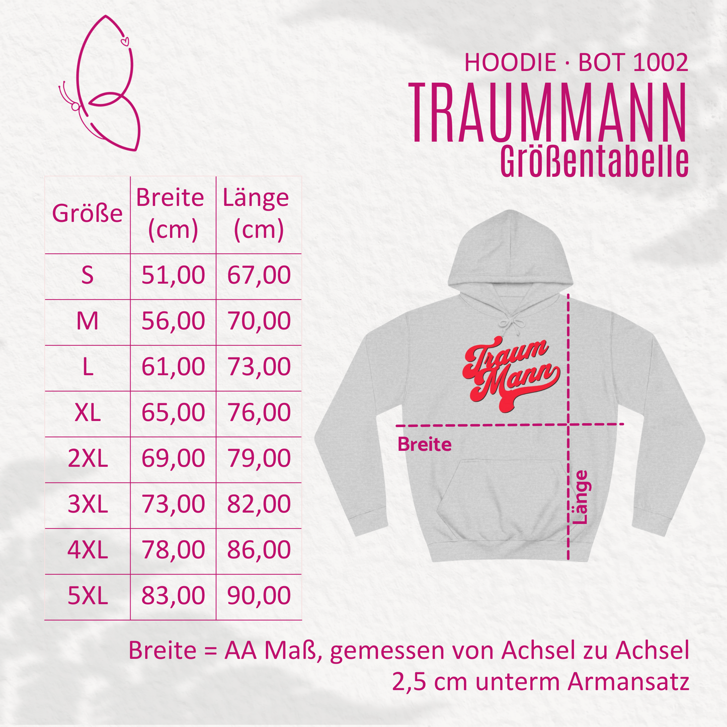 Partnerlook Hoodie "Traummann" XS-5XL