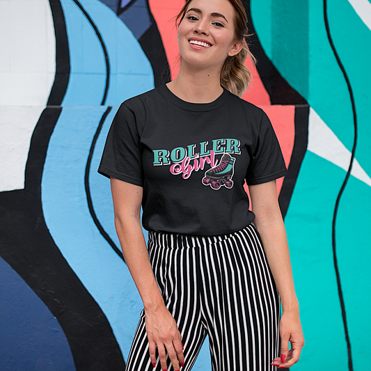 Rollschuh/Skate Premium T-Shirt "Roller Girl" S-5XL