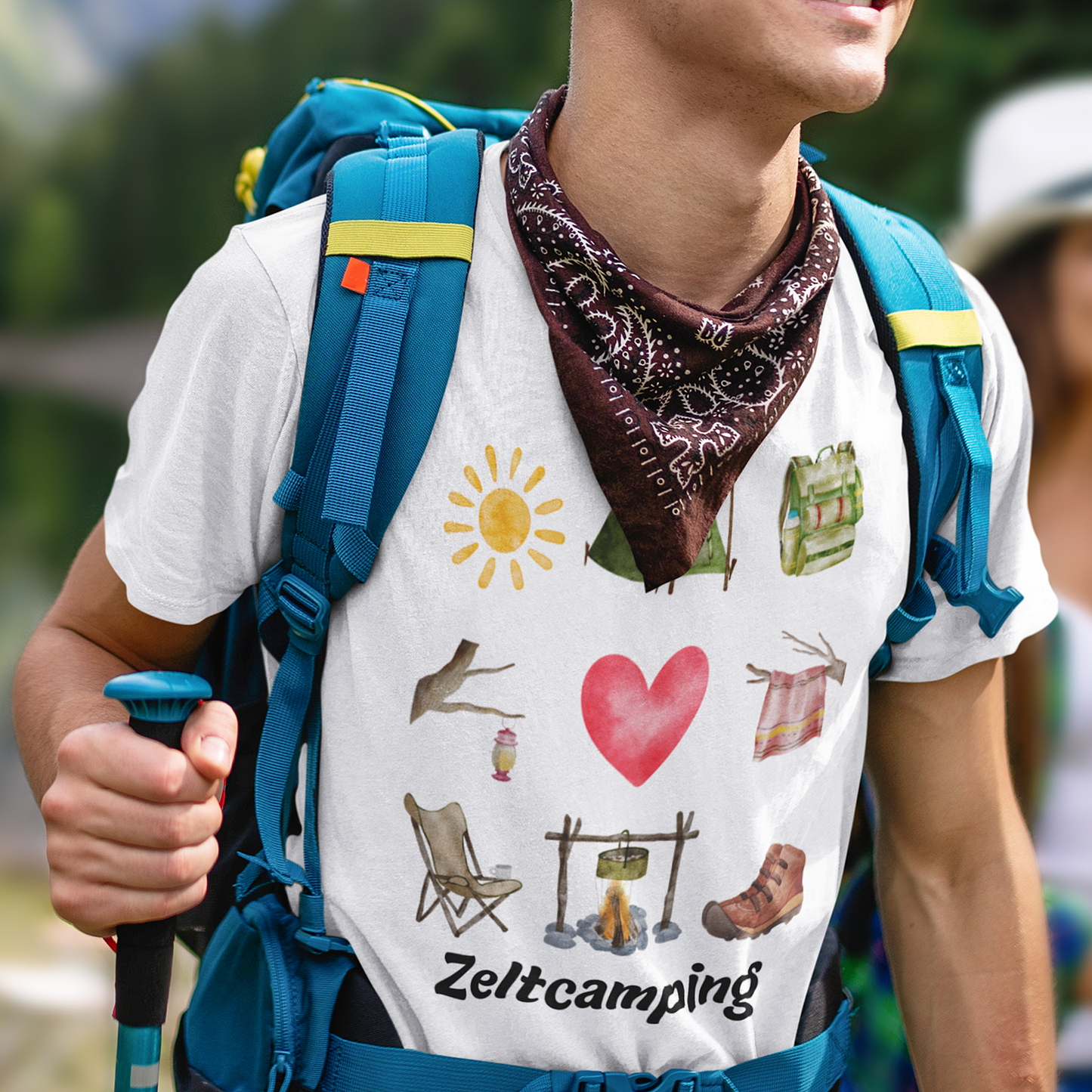 Premium T-Shirt "Zeltcamping" S-5XL