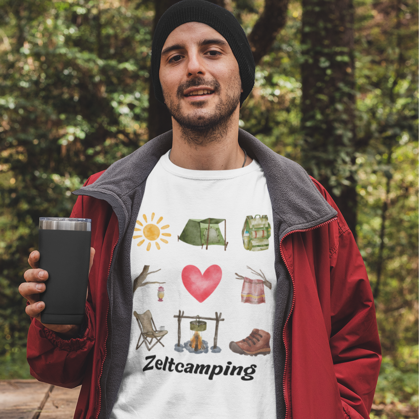 Premium T-Shirt "Zeltcamping" S-5XL