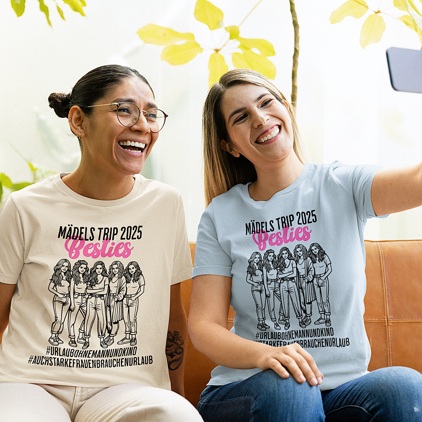 Mädelstrip Premium T-Shirt "Besties" S-5XL
