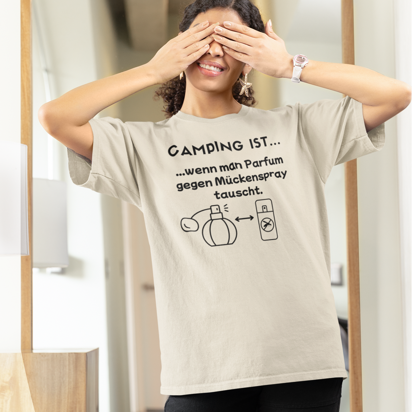 T-Shirt "Camping ist..."- Parfum S-5XL