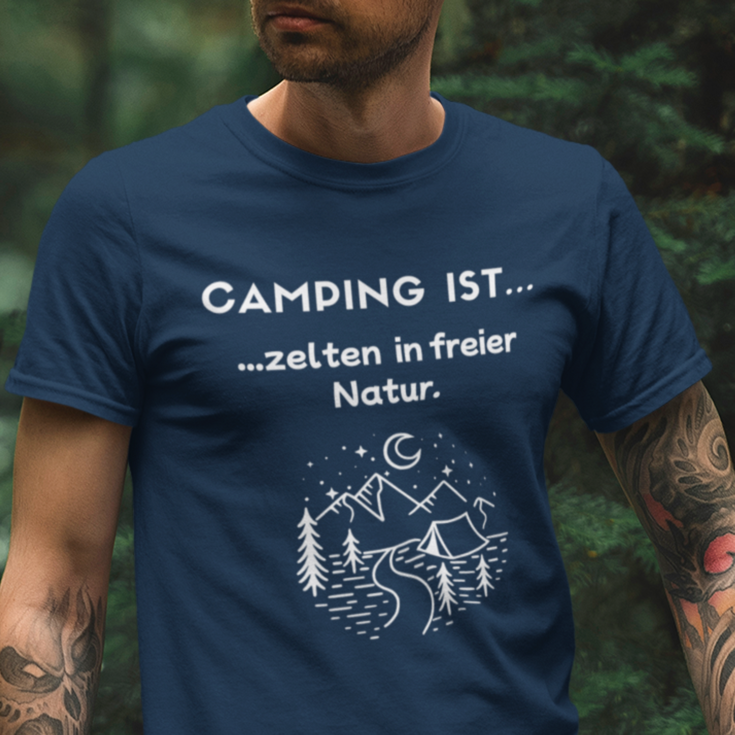 T-Shirt "Camping ist...- Naturzelten" S-5XL