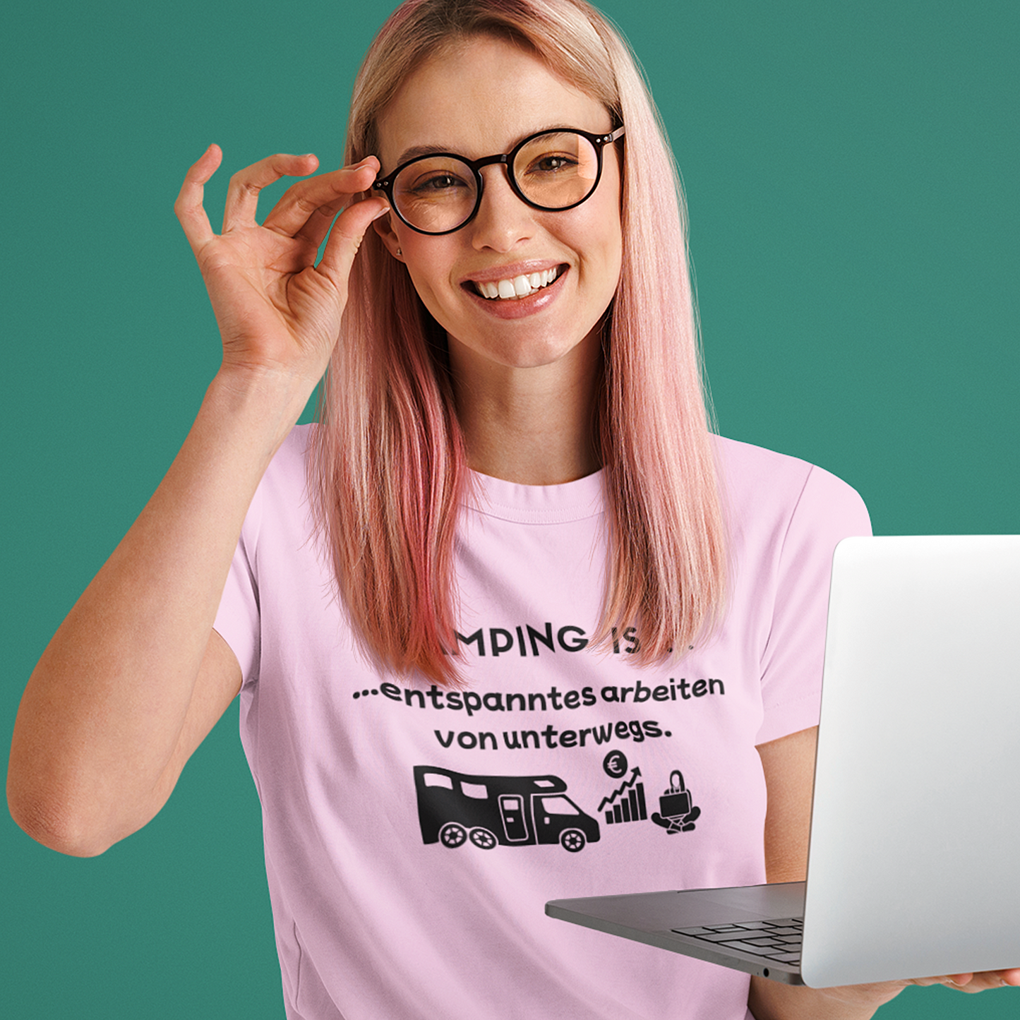 T-Shirt "Camping ist- Arbeit unterwegs" S-5XL