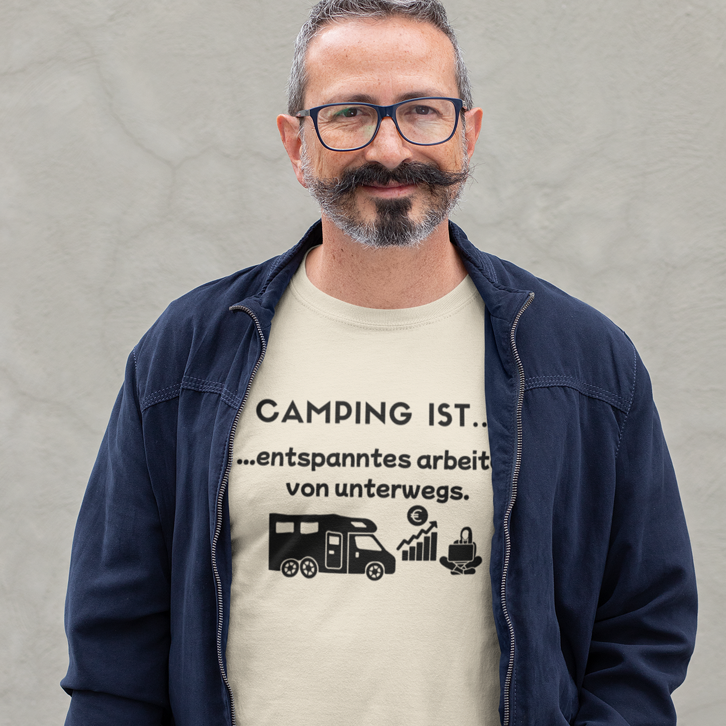 T-Shirt "Camping ist- Arbeit unterwegs" S-5XL