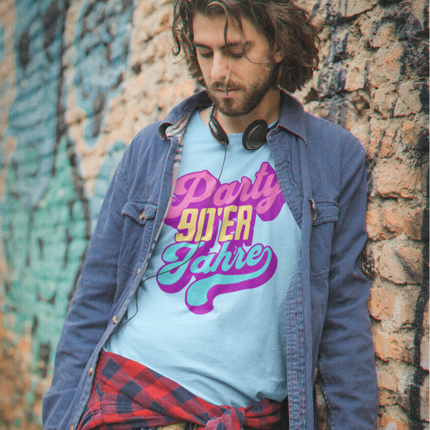 T-Shirt "Party 90er Jahre" S-5XL Retro Look