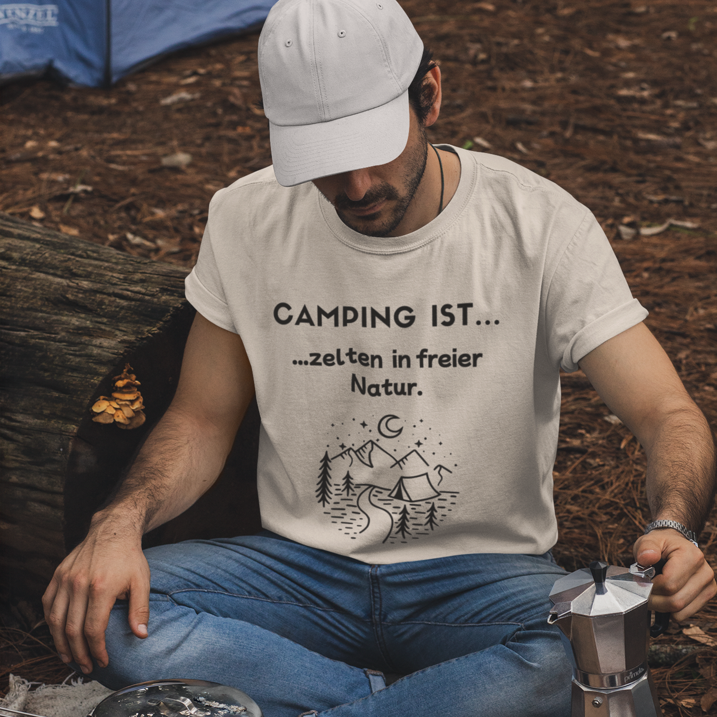 T-Shirt "Camping ist...- Naturzelten" S-5XL