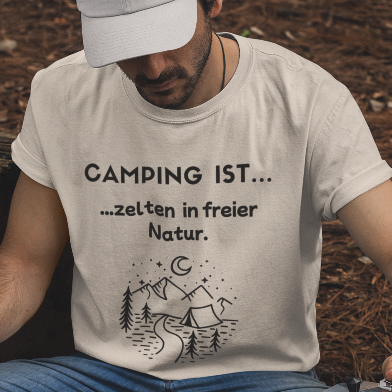 T-Shirt "Camping ist...- Naturzelten" S-5XL