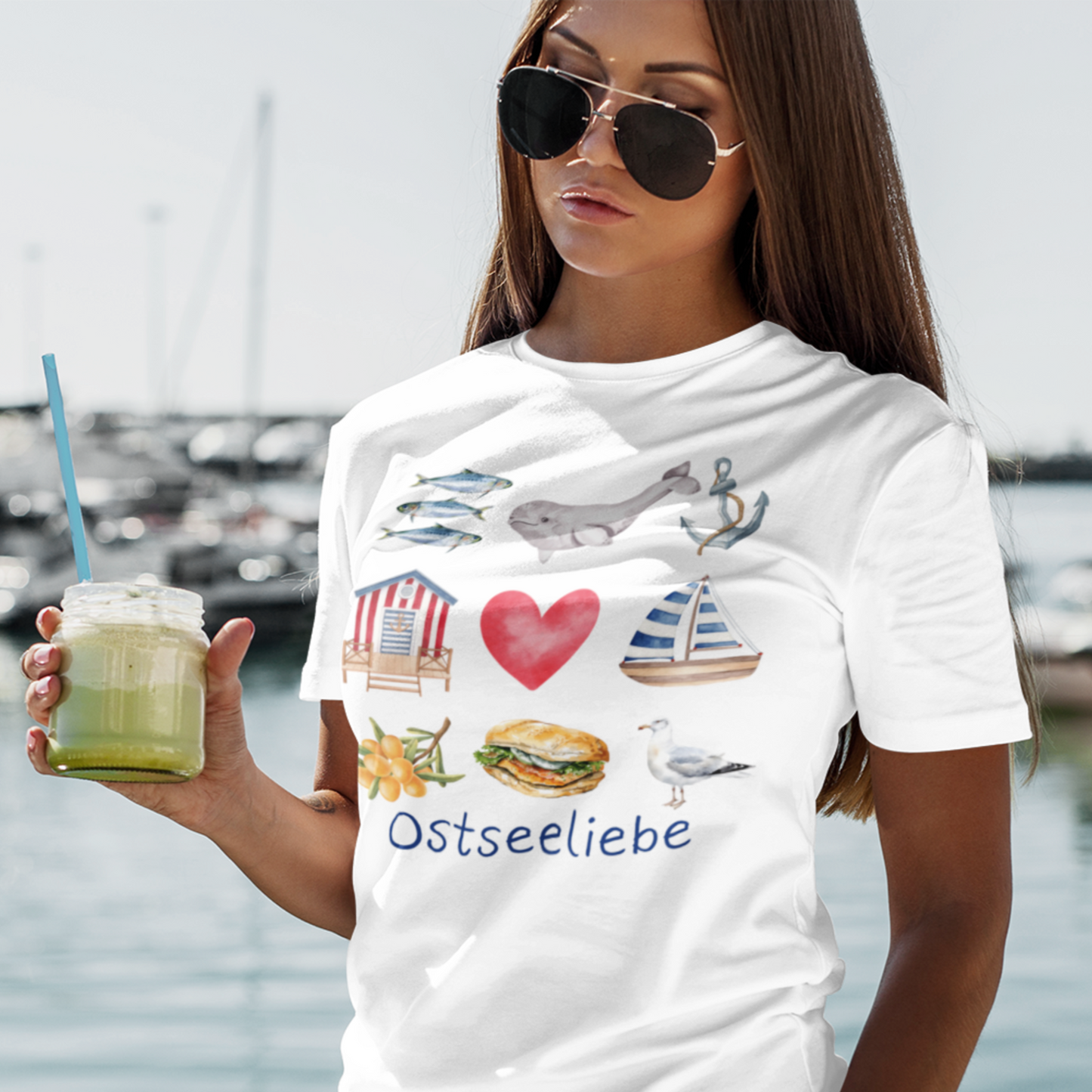Jersey T-Shirt "Ostseeliebe" S-2XL