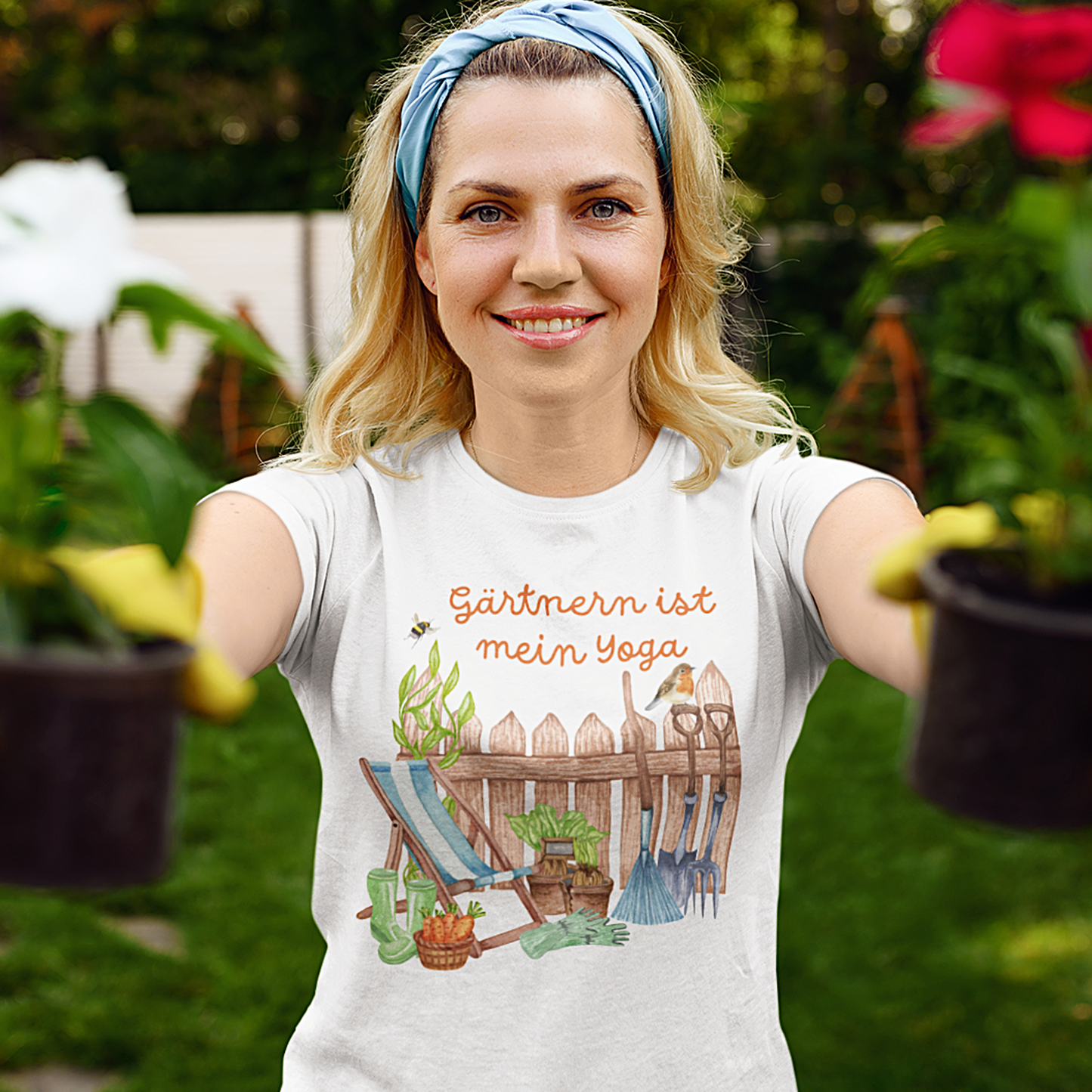 T-Shirt „Gärtnern ist mein Yoga“ S-5XL