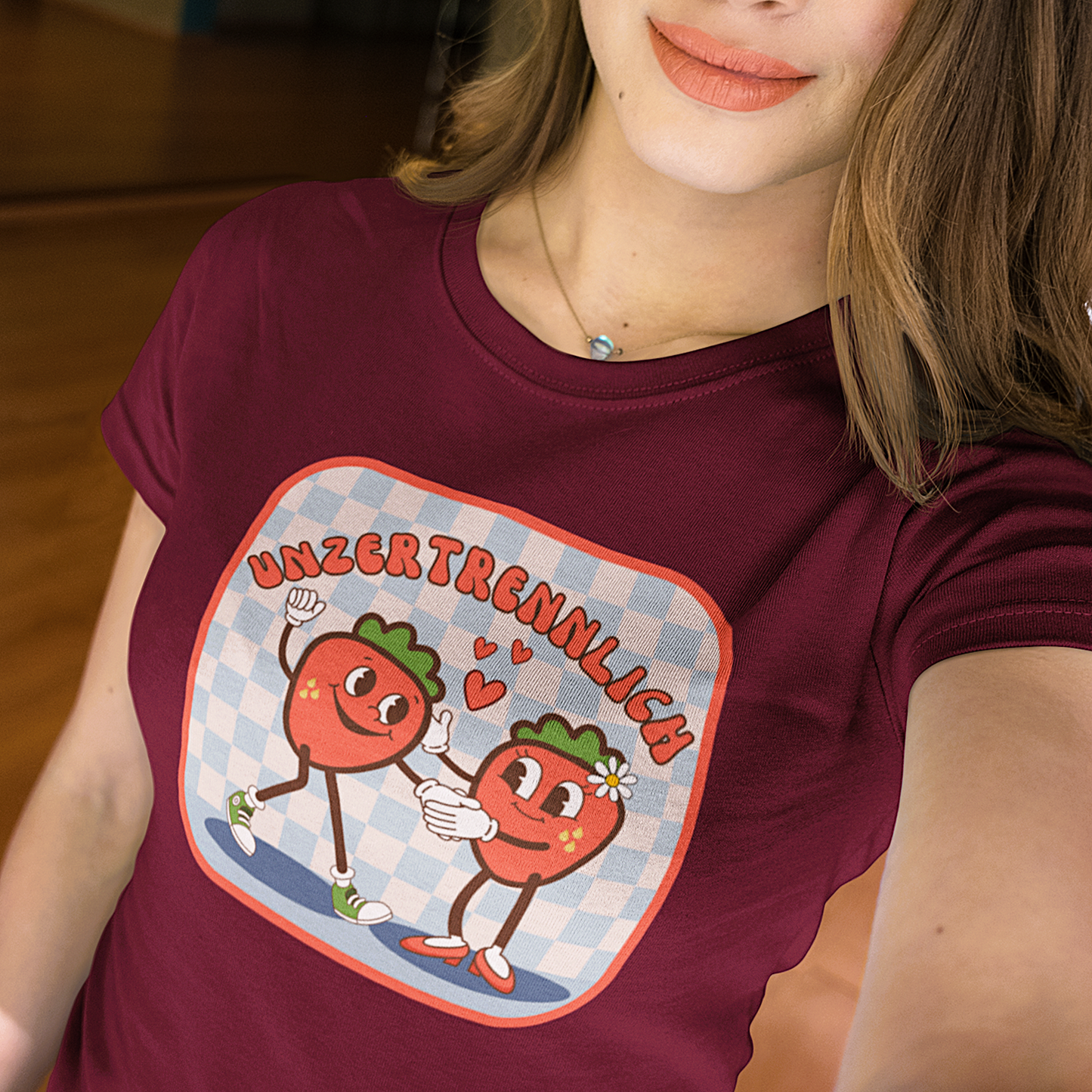 Premium T-Shirt "Retro Erdbeeren" S-4XL