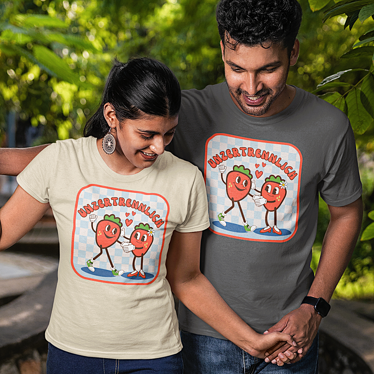 Premium T-Shirt "Retro Erdbeeren" S-4XL