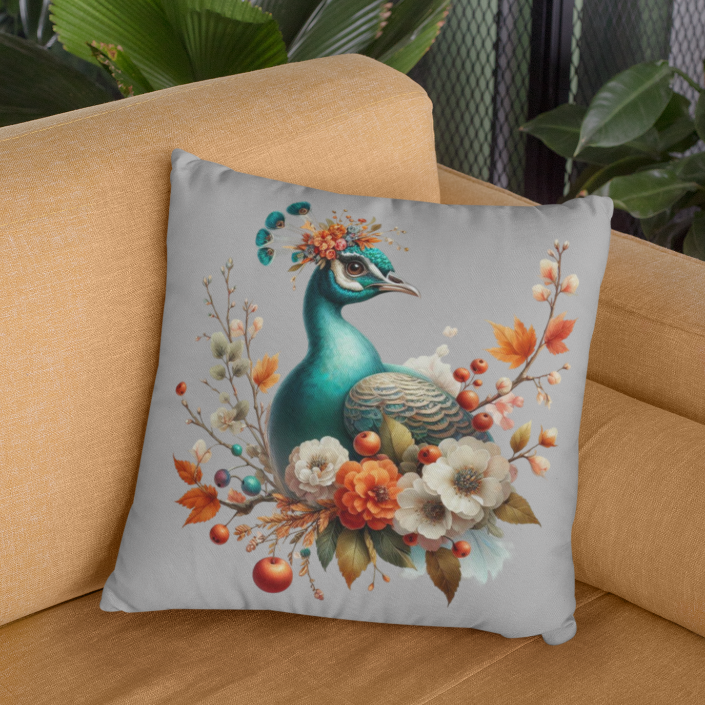 Kissen "Pfau"