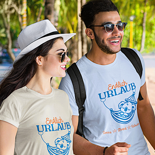 Premium T-Shirt "Endlich Urlaub-Koala" S-5XL